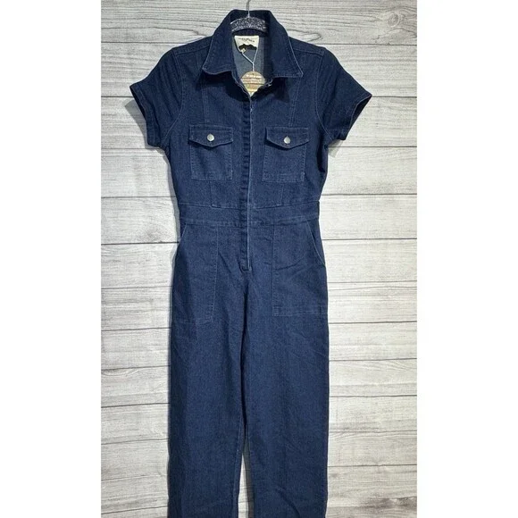 Jolie & Joy Jean Jumpsuit - Jean Wide Leg - Women's - Size: M - Picture 1 of 9